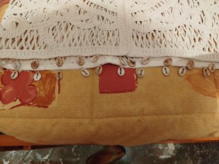 Top crochet beige talla M