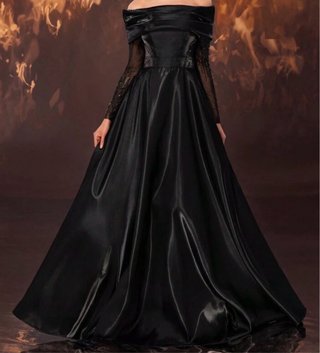 Vestido de fiesta negro elegante Talla S-M
