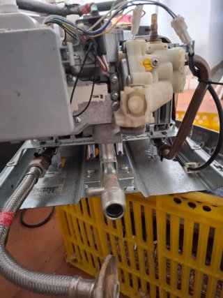 Calentador Junkers WR11 funcionando
