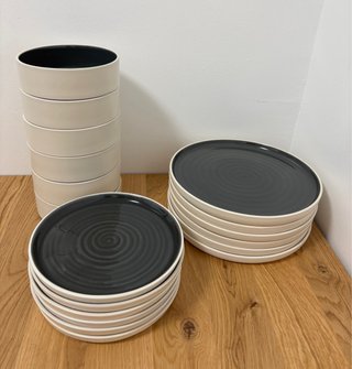 Vajilla Ikea Ombonad 18 Piezas