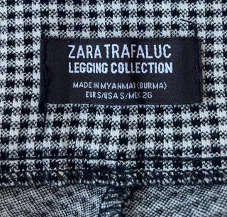 Pantalón Zara cuadros botones