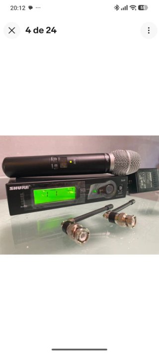 Por jubilación Micrófono inalámbrico Shure beta 87
