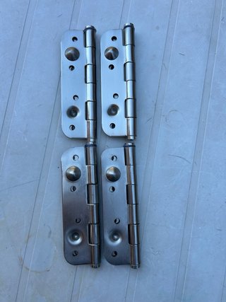 4 dobradiças Plateadas