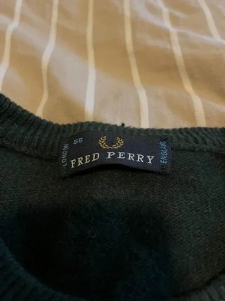 Sudadera Fred Perry Verde Talla XL