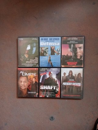 Lote 6 Películas DVD Acción/Suspense