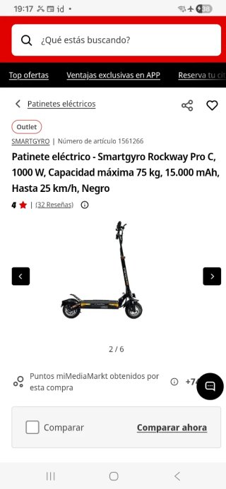 Patinete Eléctrico Smartgyro Rockway Pro C