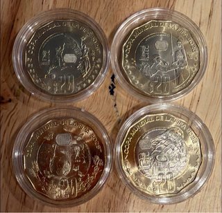 4 Monedas Copa Mundial FIFA 2026 México