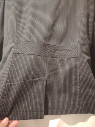 Americana Stradivarius Gris Rayas