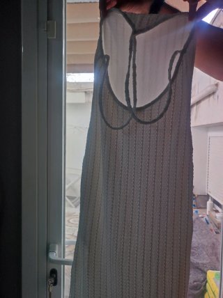 Vestido largo blanco con tirantes