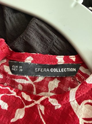 Blusa Sfera Estampada Roja Talla M-L