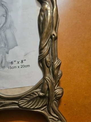 Portafotos Bronce Modernista 1920