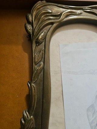 Portafotos Bronce Modernista 1920