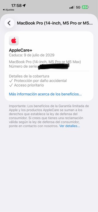 MacBook Pro M5 PRO + AppleCare