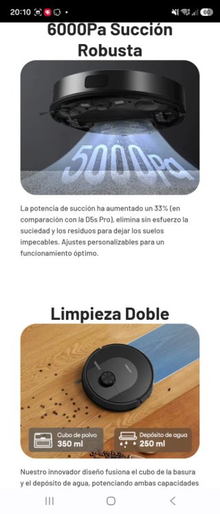 Robot Aspirador ULNTENIC D10 Nuevo