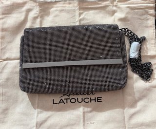 Bolso fiesta Latouche plateado con cadena