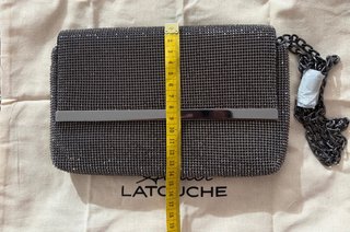 Bolso fiesta Latouche plateado con cadena