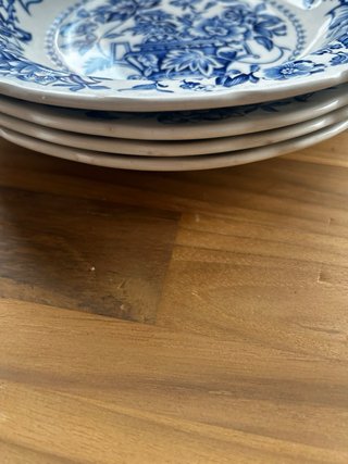 Platos hondos loza inglesa Ridgway
