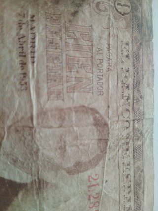 Billete 100 pesetas 1953