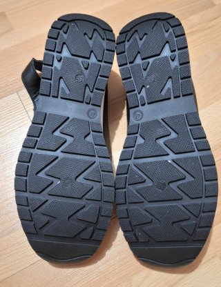 Sandalias negras plataforma cámara aire 38