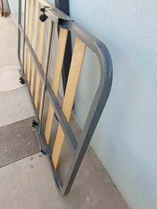 Somier metálico con lamas de madera