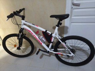 Bicicleta Btwin MTB 26 Talla M Blanca/Rosa
