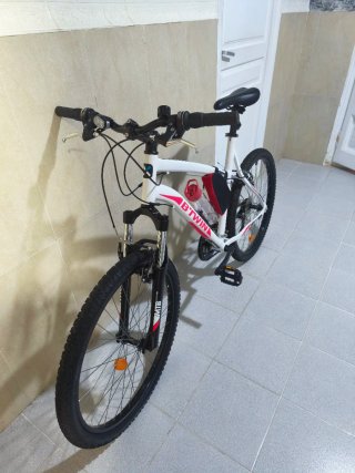 Bicicleta Btwin MTB 26 Talla M Blanca/Rosa