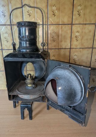 Farol de vagón de cola ferrocarriles alemanes