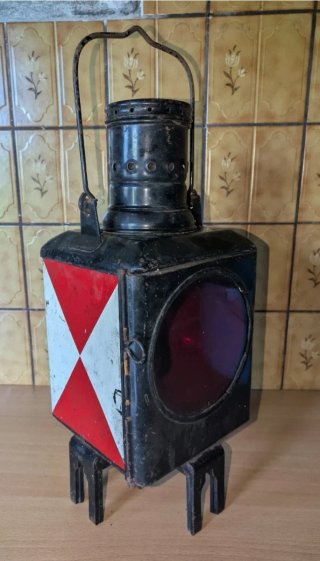Farol de vagón de cola ferrocarriles alemanes