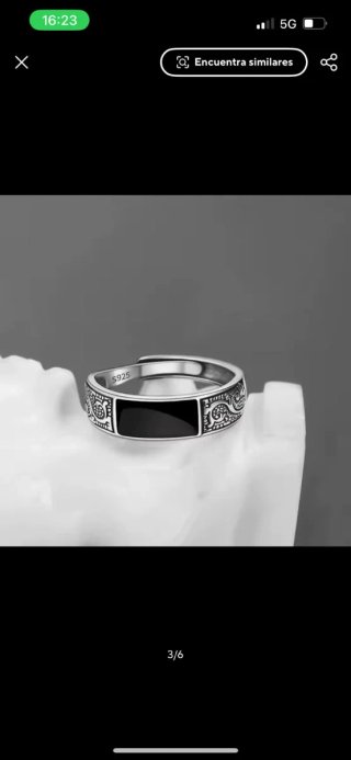Anillo Plata 925 con Zafiro Azul y Circonitas