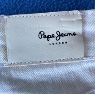 Falda vaquera Pepe Jeans blanca