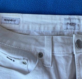 Falda vaquera Pepe Jeans blanca