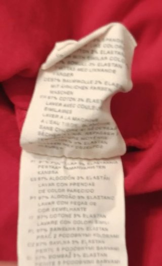Camiseta H&M L.O.G.G. Cuello V Talla L Roja