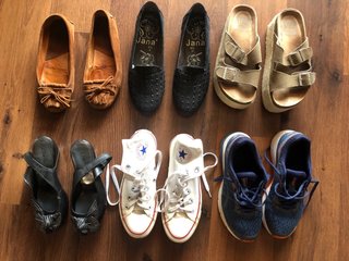 Lote de 6 pares de zapatos variados