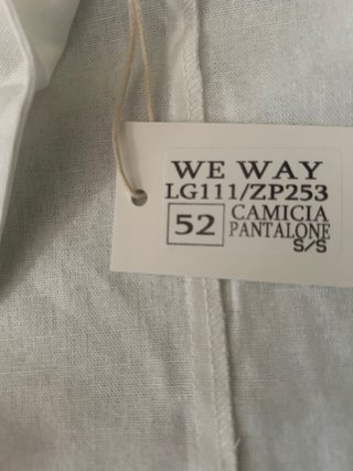 Camicia We Way Trend Lino Bianca Maniche Corte NUO