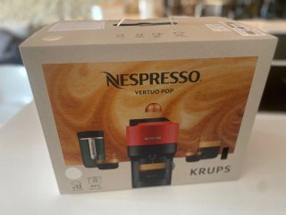 Cafetera Nespresso Krups Vertuo Pop Blanca