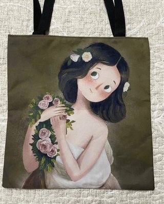 4 Bolsos Tote Bag Ilustraciones Arte Mujer