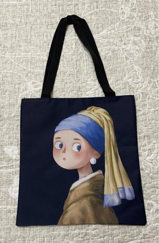 4 Bolsos Tote Bag Ilustraciones Arte Mujer