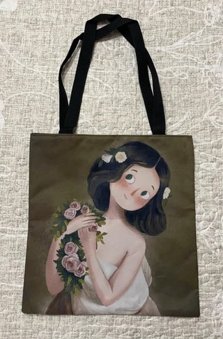 4 Bolsos Tote Bag Ilustraciones Arte Mujer