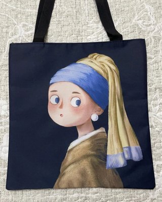4 Bolsos Tote Bag Ilustraciones Arte Mujer