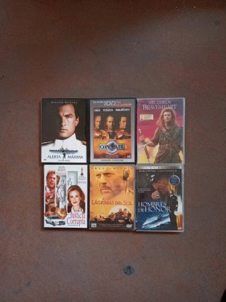 Lote 6 Películas DVD Acción y Aventura