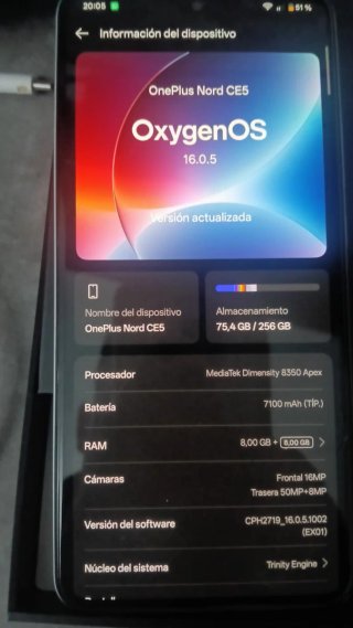 OnePlus Nord CE5 Azul + Accesorios