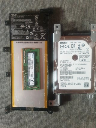Batería Asus C21N1347 37Wh HDD 1TB y 4GB RAM DDR4