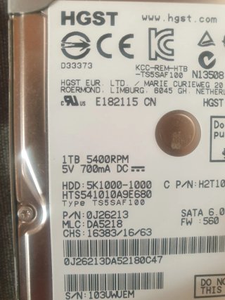 Batería Asus C21N1347 37Wh HDD 1TB y 4GB RAM DDR4