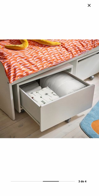 Cajones Ikea SLAKT con ruedas