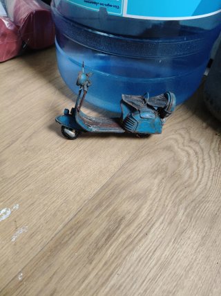 Juguete Vespa Antigua Azul