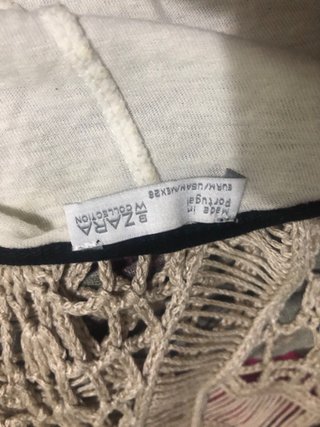 Blusa Zara Étnica Volantes Talla M