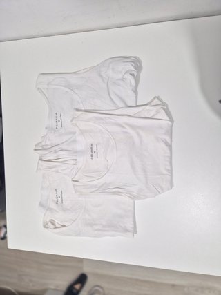 Camisetas tirantes básicas blancas M (3 uds)