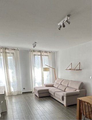 Sofá chaise longue beige