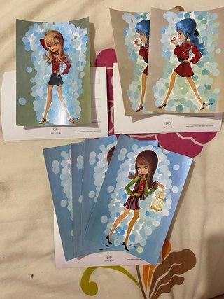 Lote 32 postales CYZ vintage – ilustraciones infan
