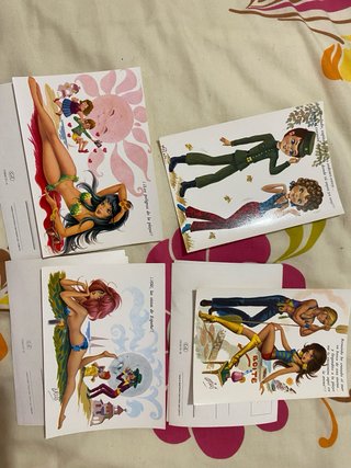 Lote 32 postales CYZ vintage – ilustraciones infan